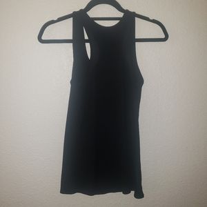 Black workout tank top